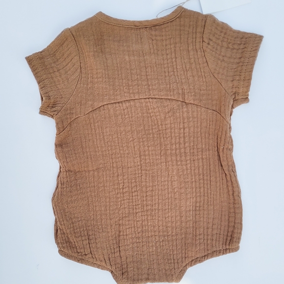 NWT! Analogie Lil Legs Brown Bubble Romper - Picture 2 of 3